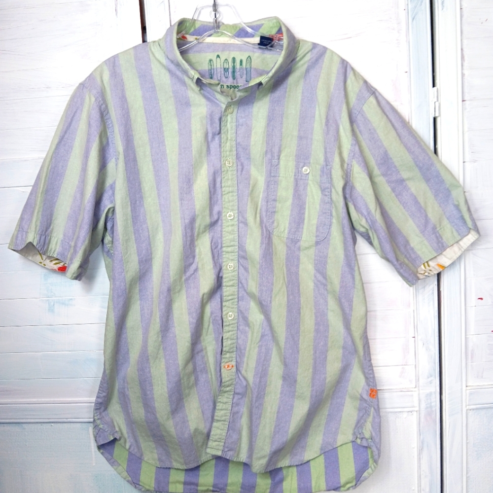 Reyn Spooner short sleeve button down hawaiian shirt size large